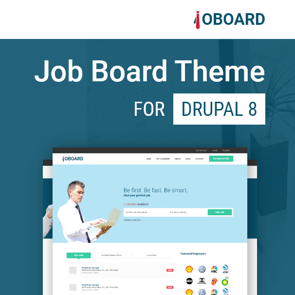 Job Board - Jobs, Career & Hiring Drupal 8 Theme