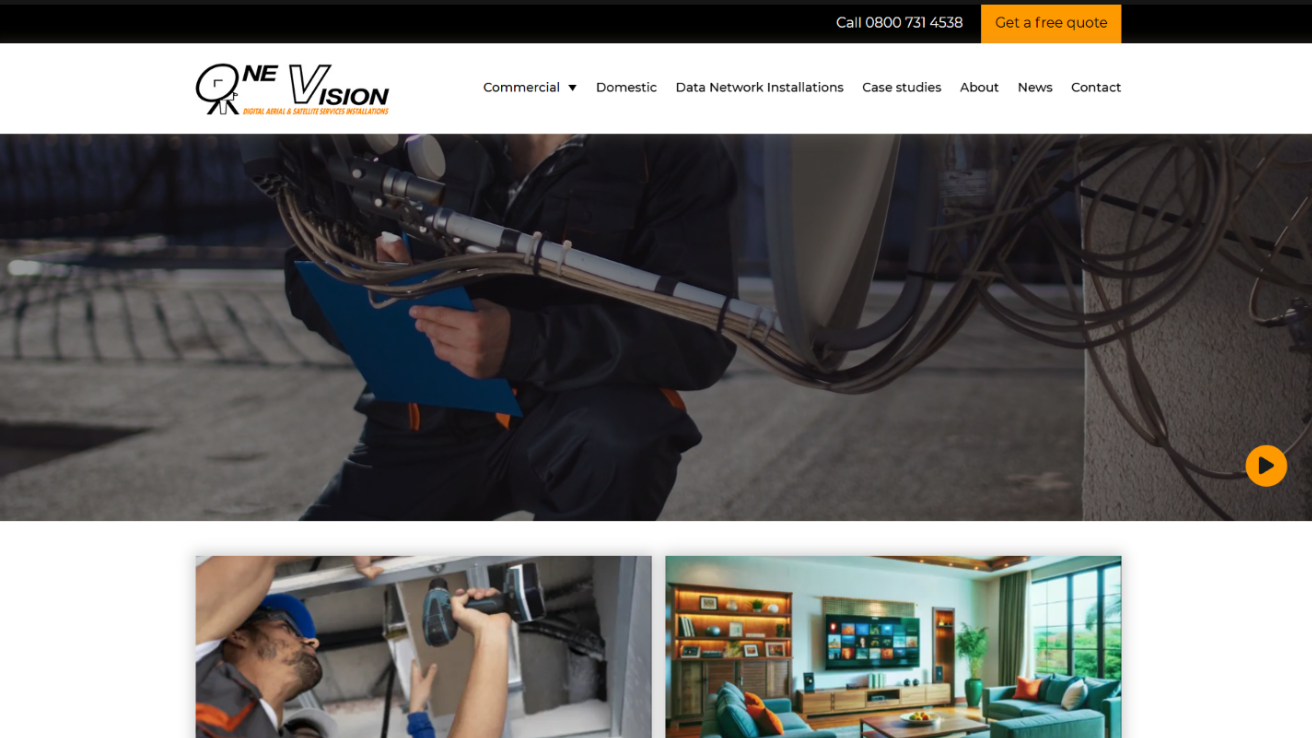 Project Showcase: Residential & Commercial TV and Network Installation Services Platform