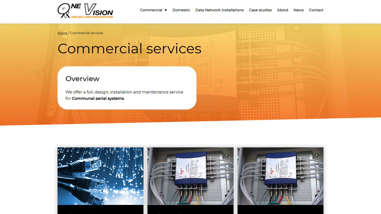 Project Showcase: Residential & Commercial TV and Network Installation Services Platform