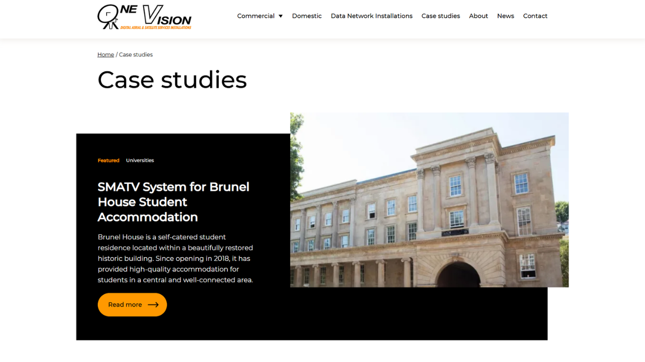 Project Showcase: Residential & Commercial TV and Network Installation Services Platform