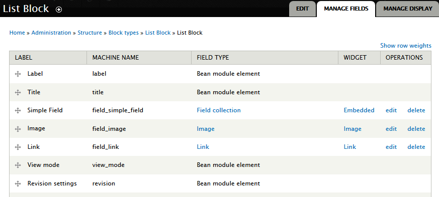 Block Types