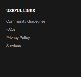 Useful Links display