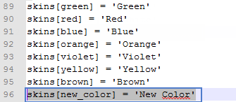 Color Configuration