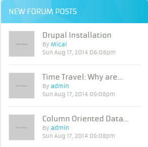 New Forum Posts