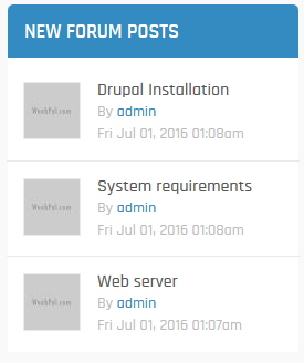New forum posts