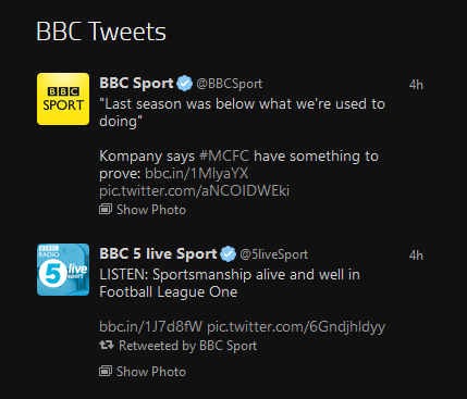 BBC Tweets