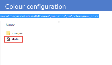 Color Configuration