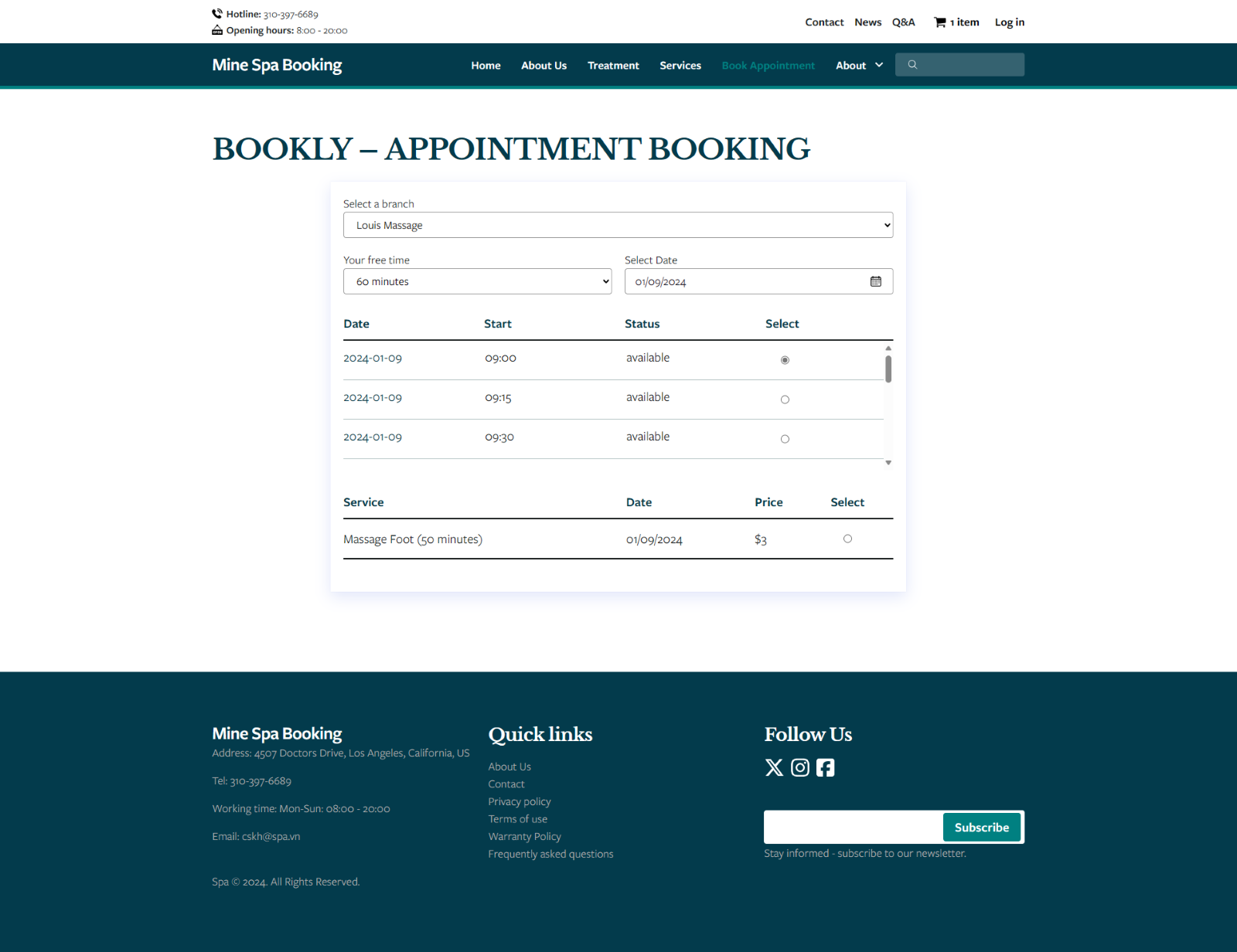 Booking trends 07