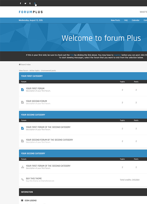 Forum Plus - Responsive Drupal Forum Theme