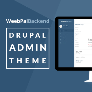 Responsive Drupal Admin Theme - WeebPal Backend