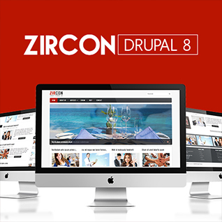 Zircon - Responsive Drupal 8 Theme