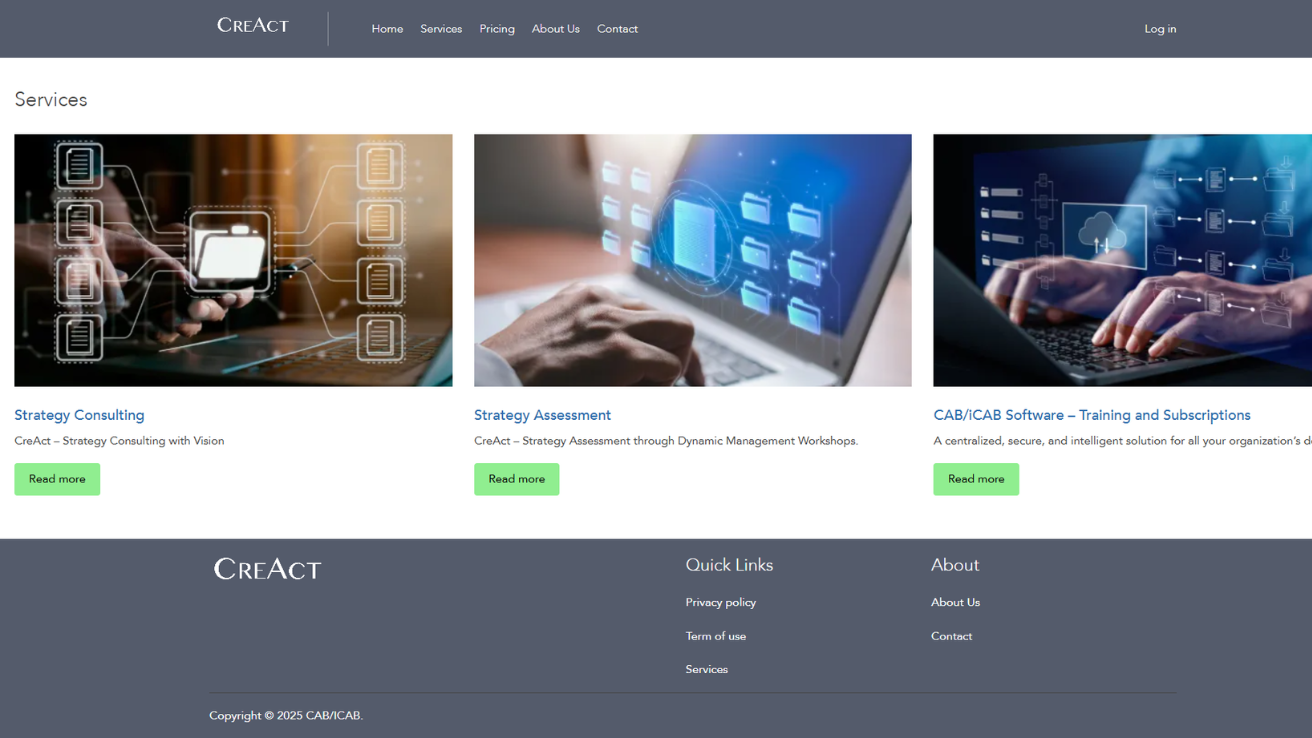 Creact (CAB/ICAB) screenshot 1