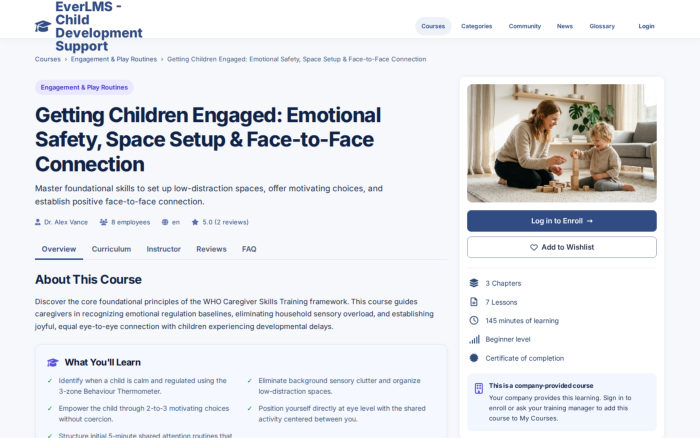 Read the engagement course and its curriculum.