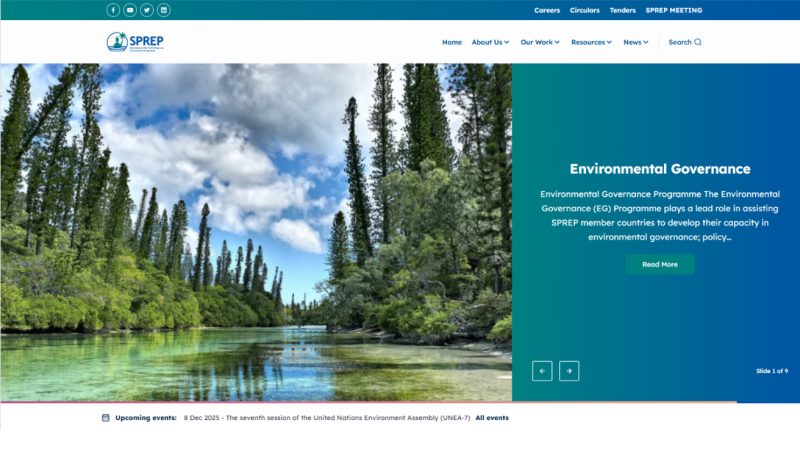 sprep.org homepage after WeebPal redesigned it and rebuilt its Drupal theme in 2024