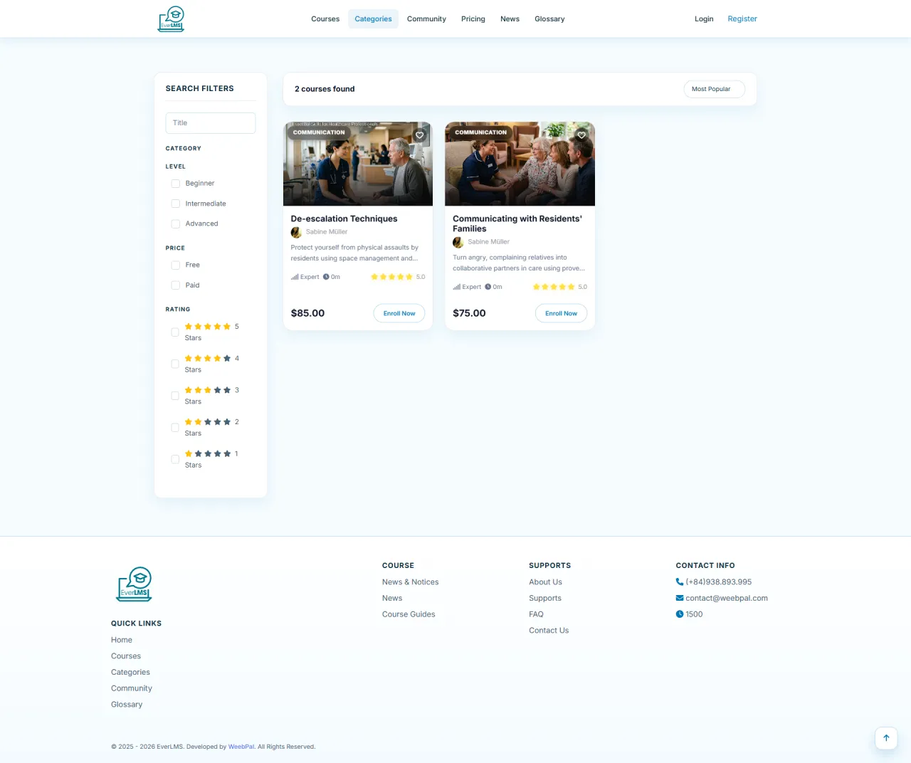 Courses by Category