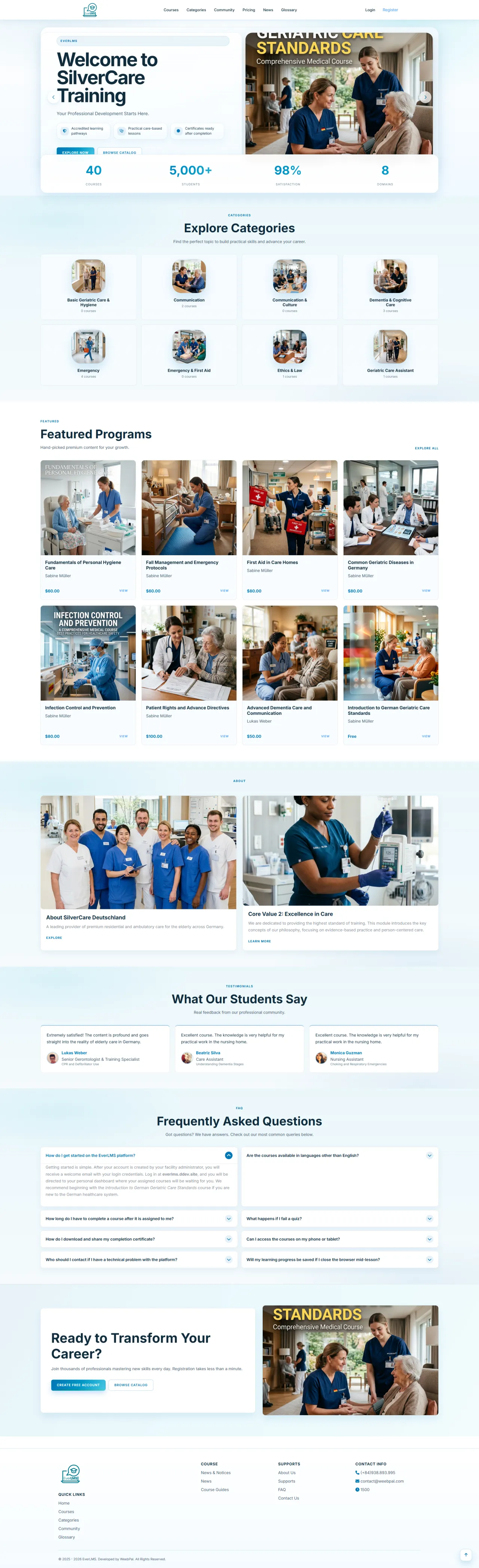 Homepage & Interface