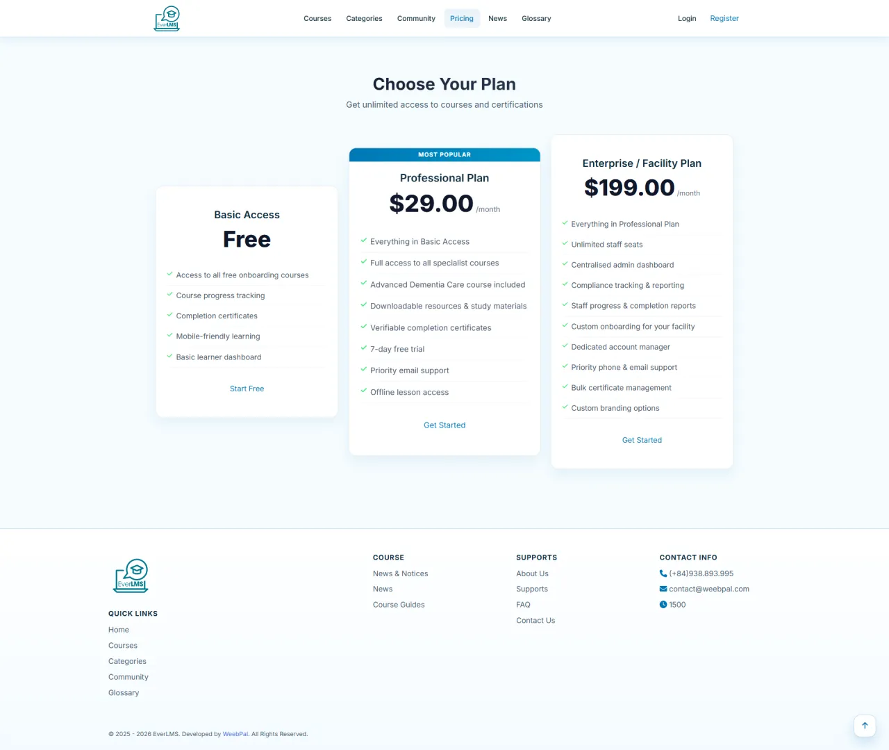 Membership Pricing