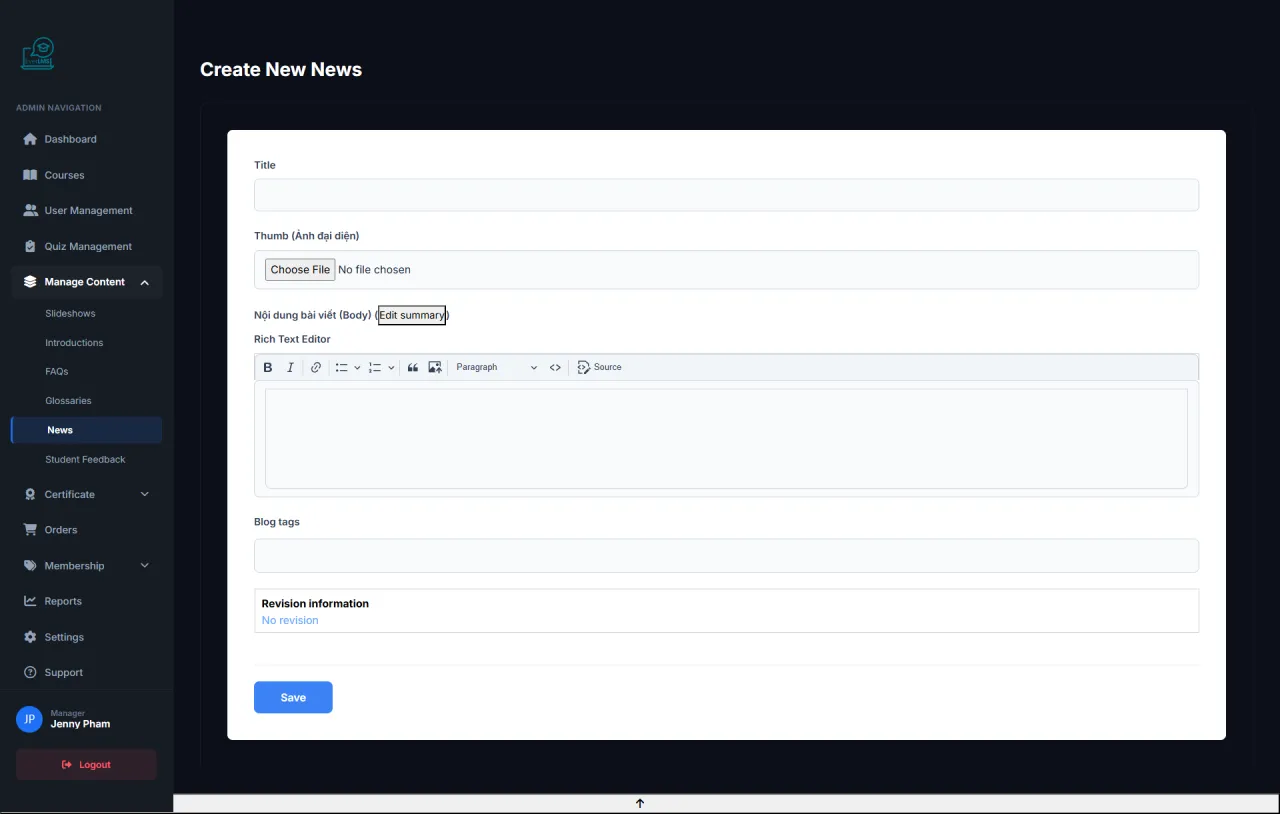 Add News Article
