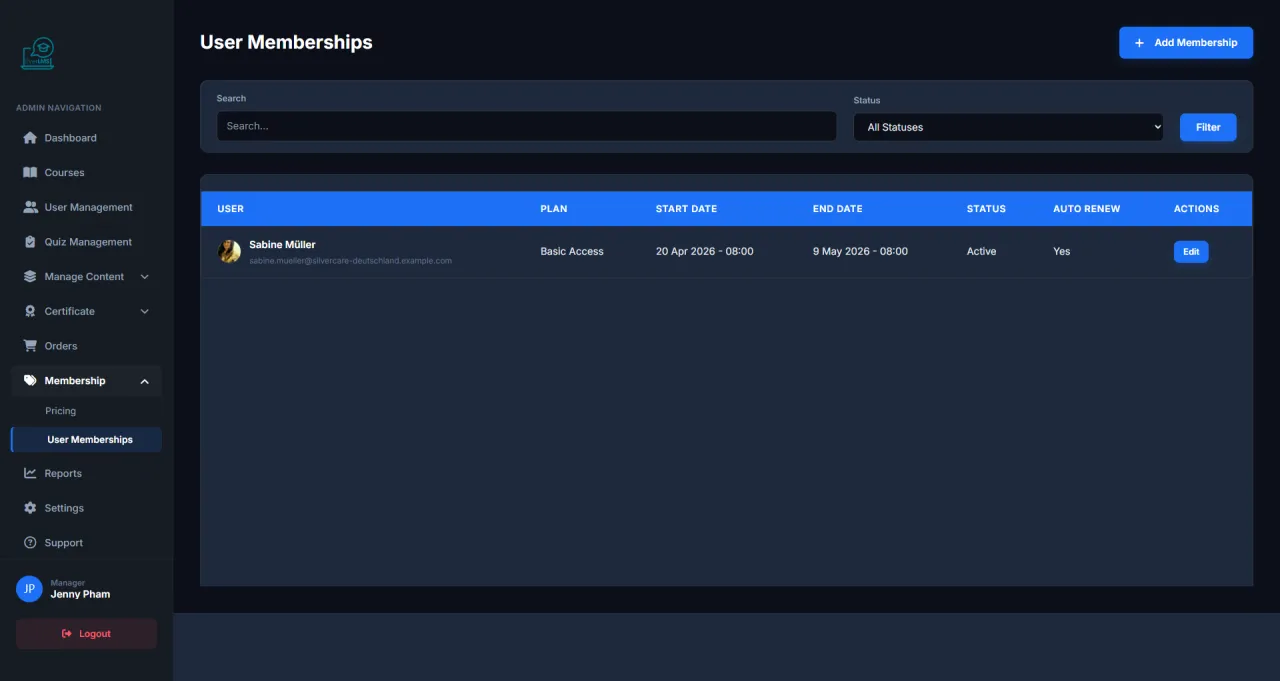 User Membership