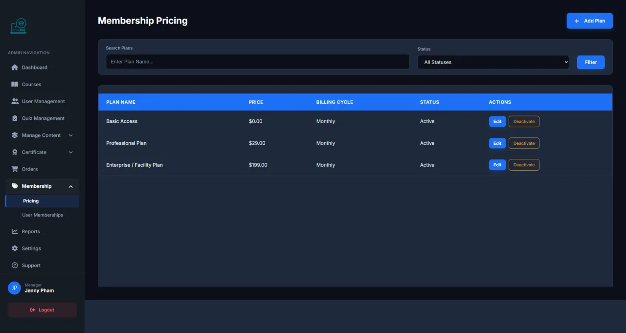 Pricing Plans