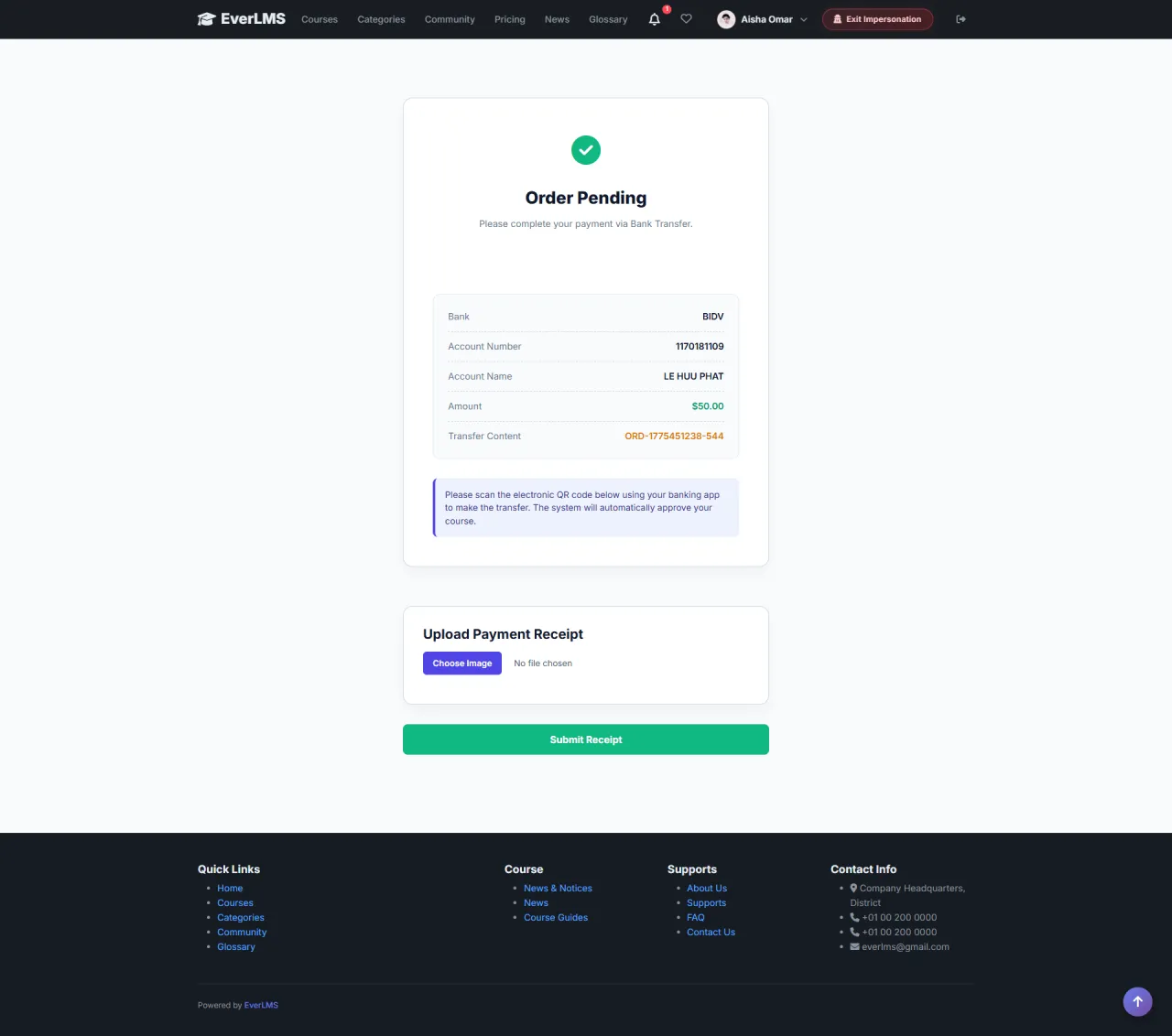 Bank Transfer