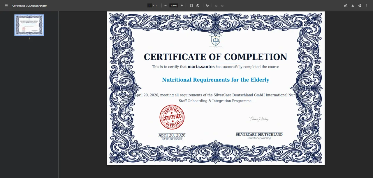 Download Certificate
