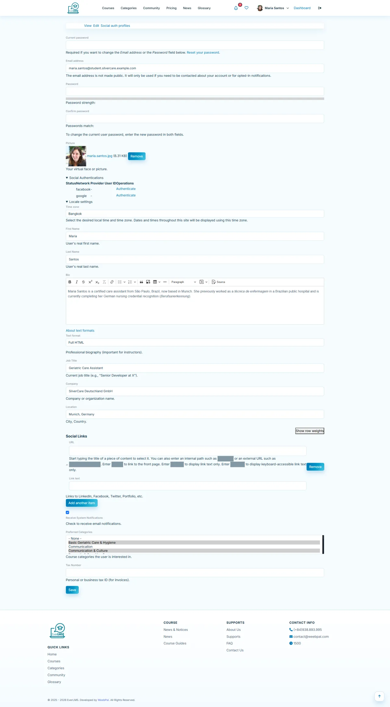 Edit Profile