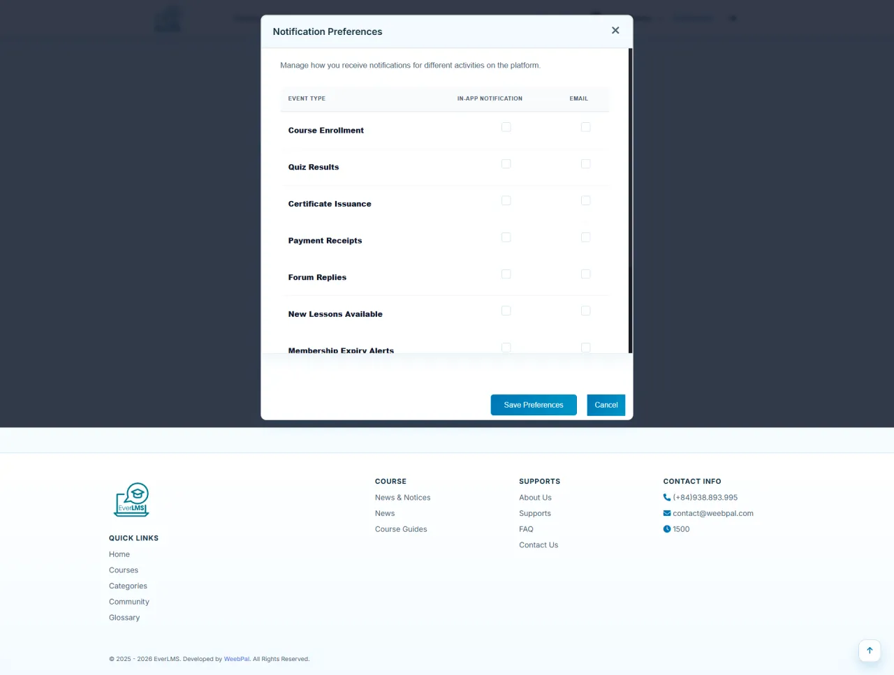 Notification Settings