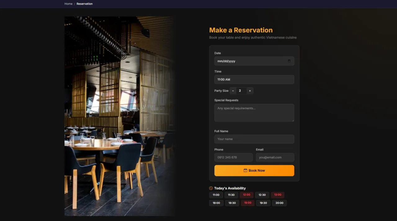 Reservation
