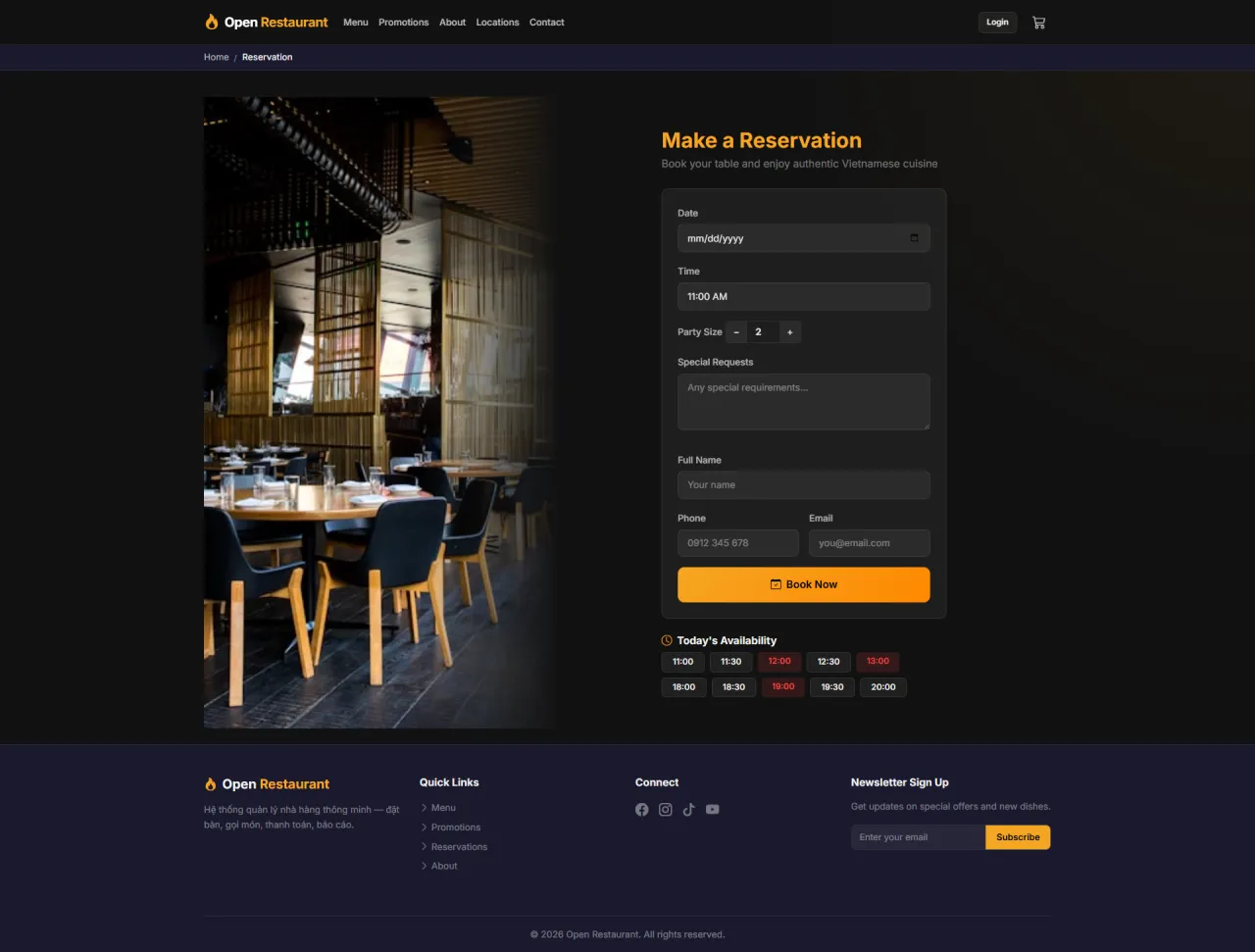 Reservation