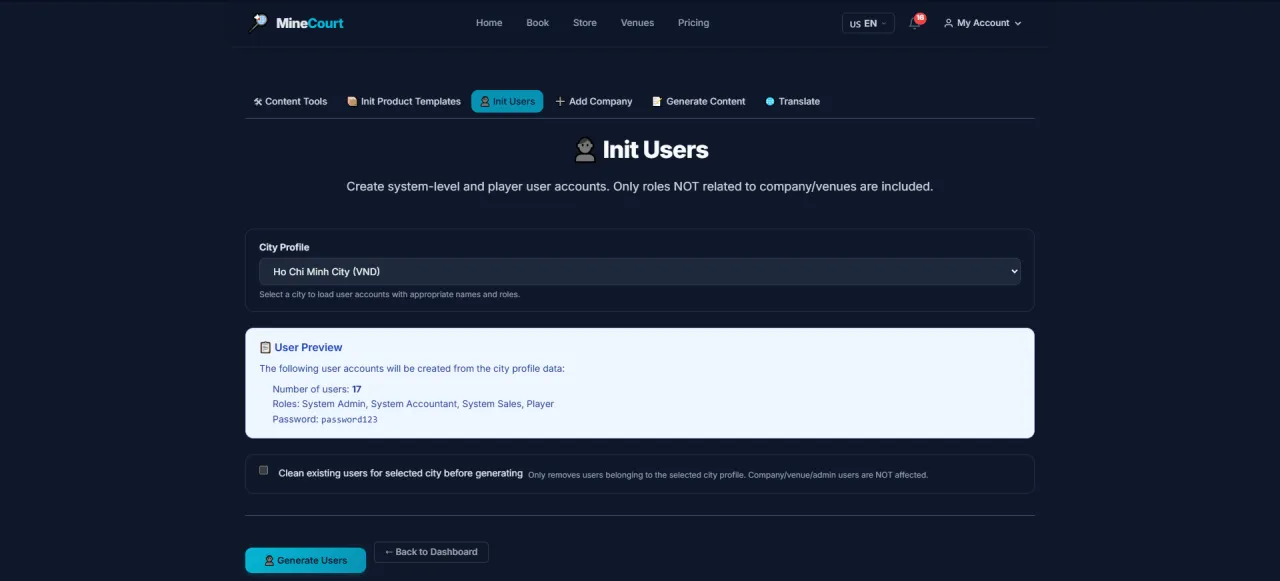 Init Users (Bulk)