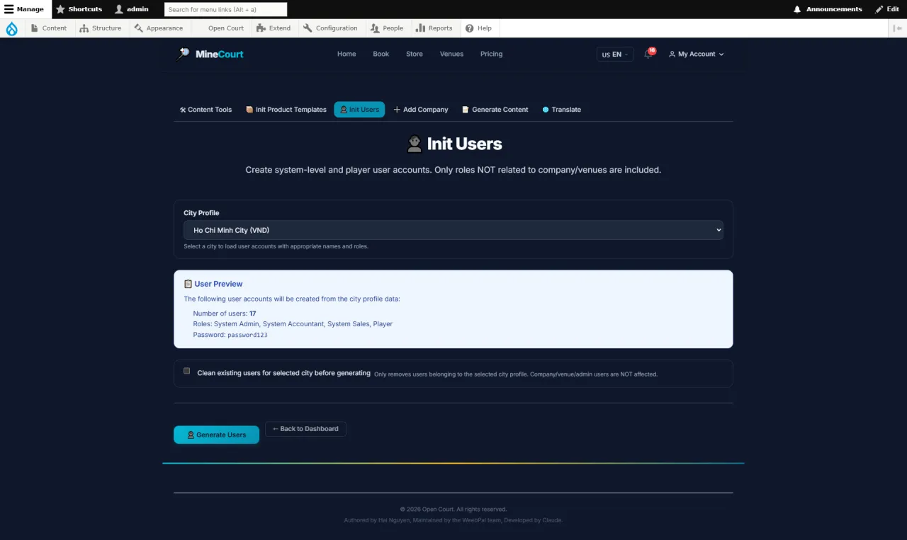 Init Users (Bulk)