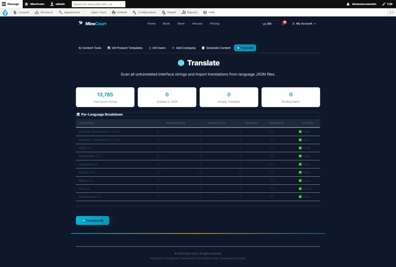 Manage Translations