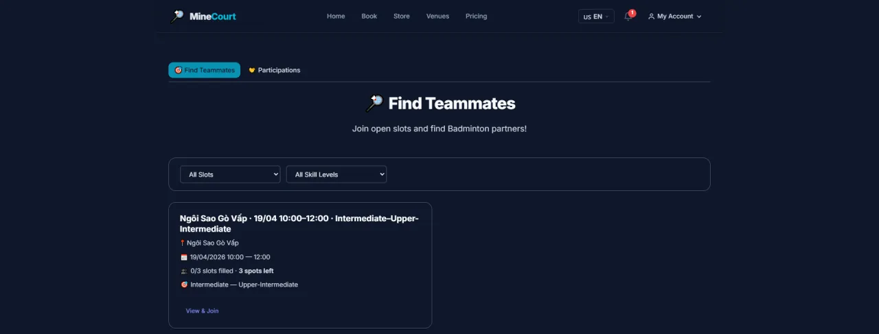 Find Teammates