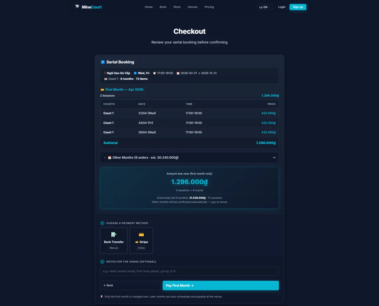Serial: Checkout