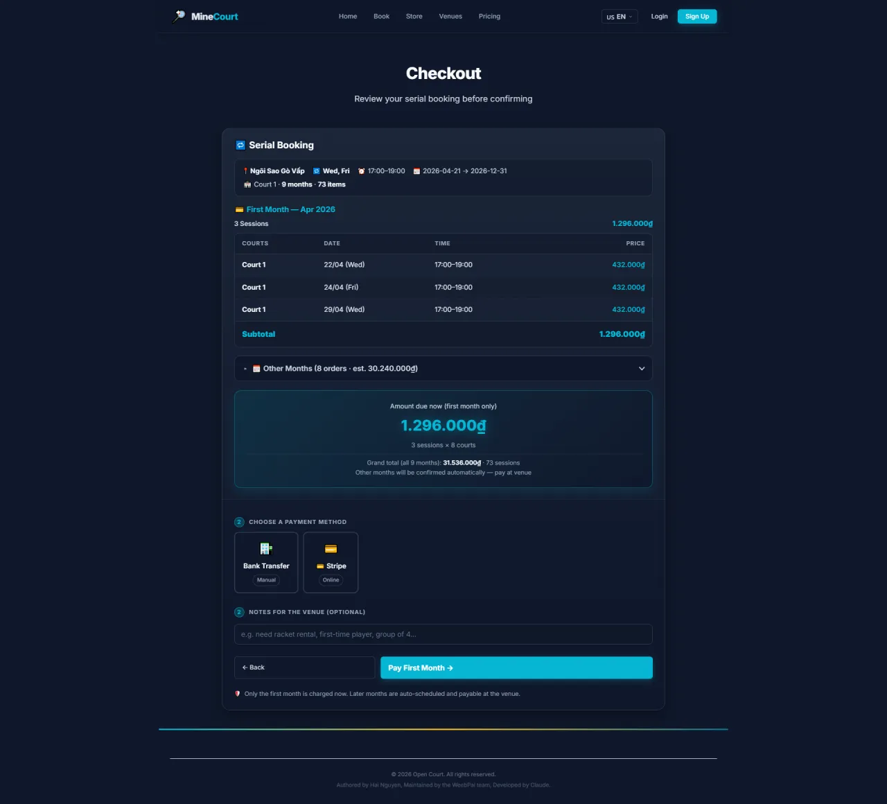 Serial: Checkout