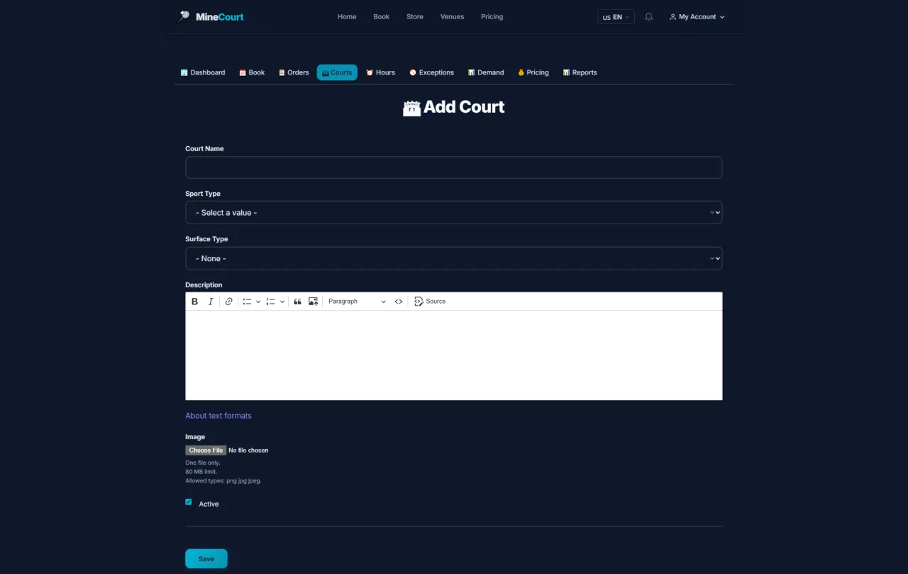 Add Court
