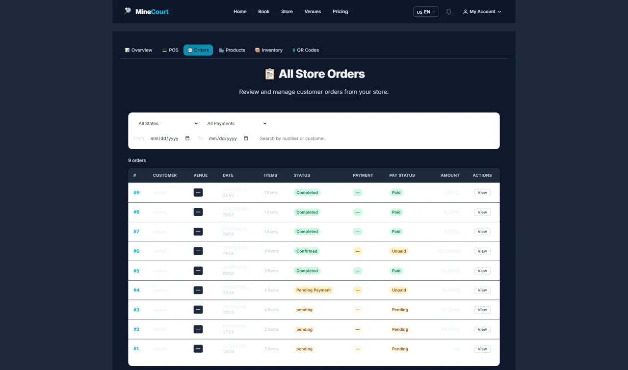 Store Orders