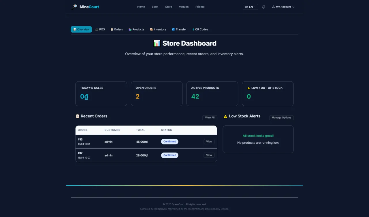 Store Dashboard