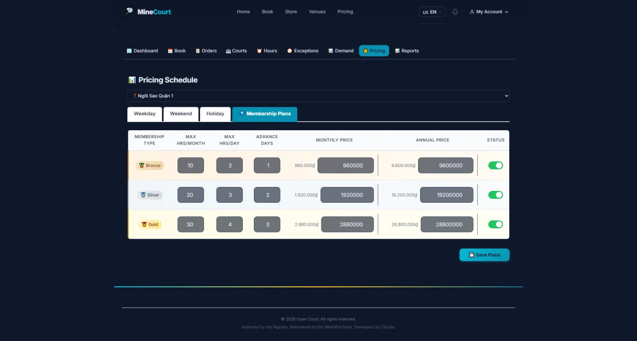 Membership Pricing