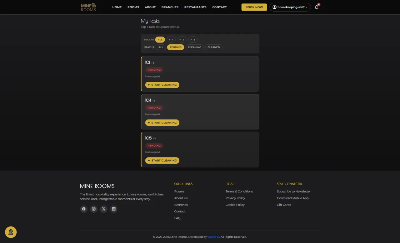 Pending Tasks