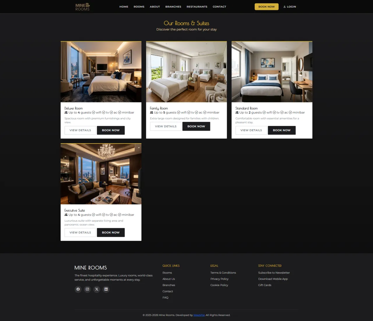Rooms Listing