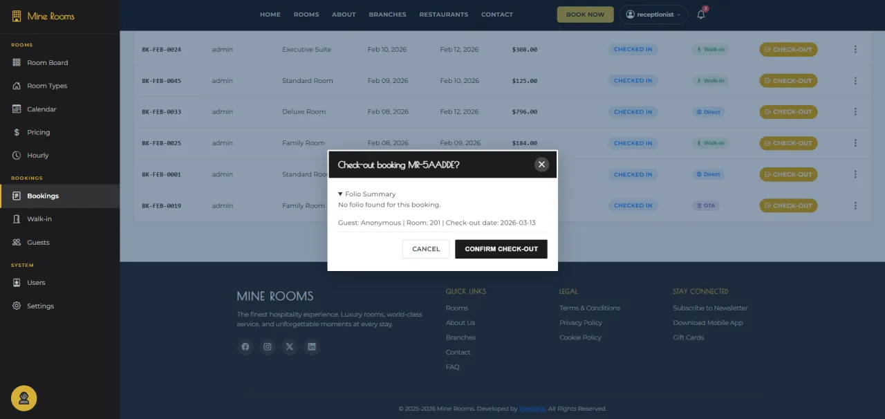 Confirm Checkout