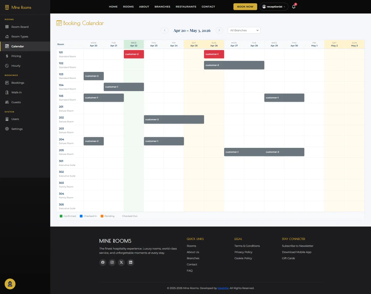 Booking Calendar