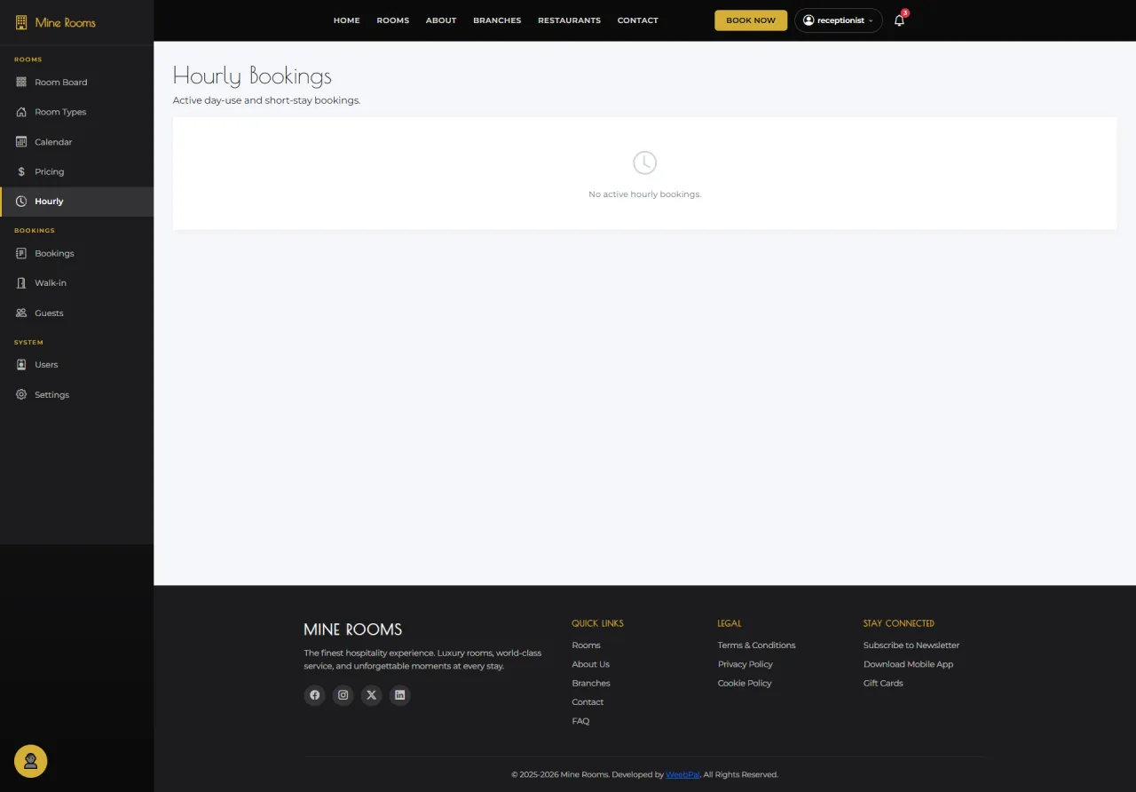 Hourly Booking