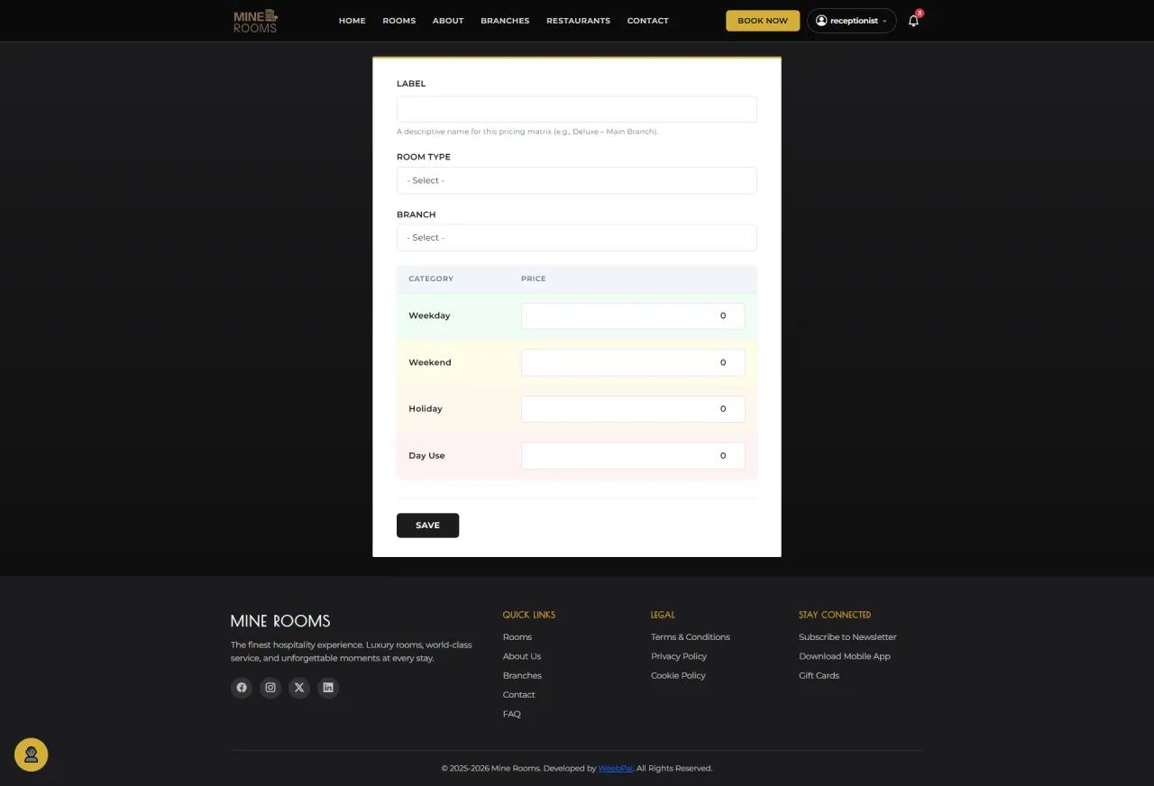 Add Pricing