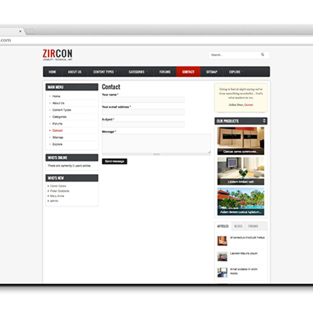 Zircon on drupal 4