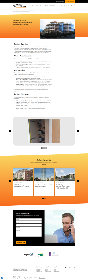 Project Showcase: Residential & Commercial TV and Network Installation Services Platform