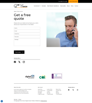 Project Showcase: Residential & Commercial TV and Network Installation Services Platform