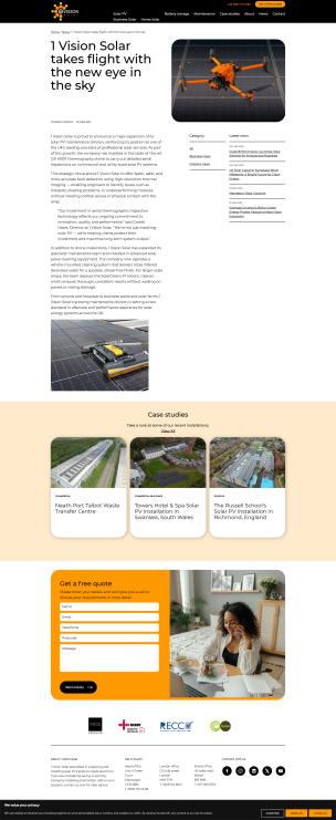 Project Showcase: Renewable Energy – Solar PV & Battery Solutions Platform